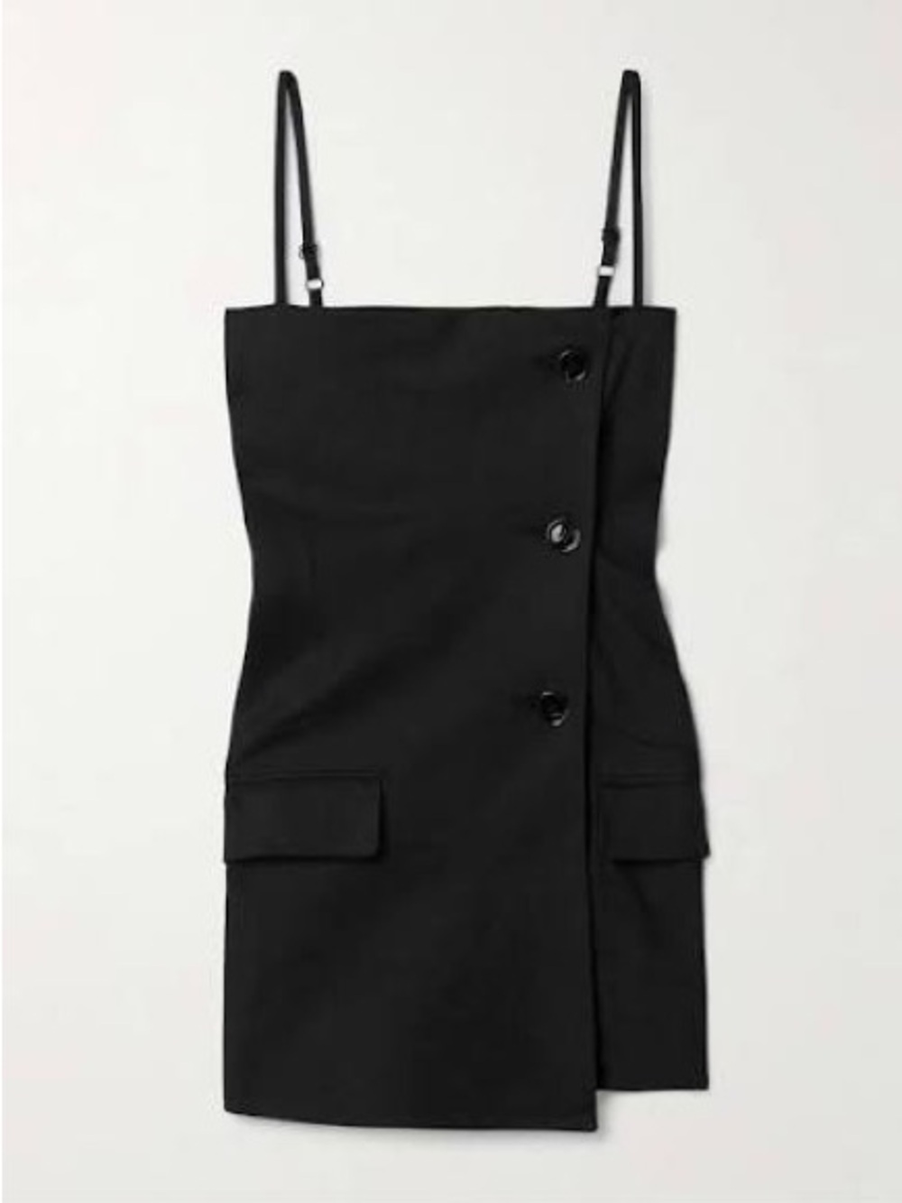 Acne studios linen blend twill asymmetrical button front top NWT EU 38 edgy chic - Picture 3 of 3